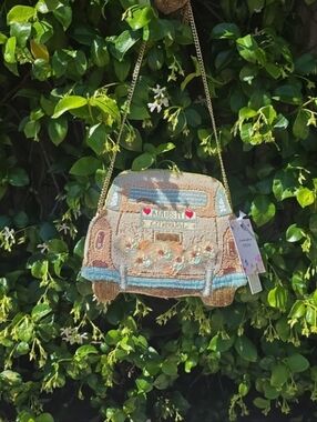 Viral Just Married Beaded Car Crossbody